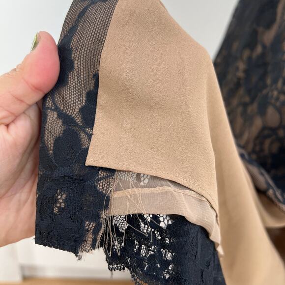 Vintage Victor Costa for Nahdree Black Nylon Lace Cocktail Maxi Dress - Picture 9 of 10